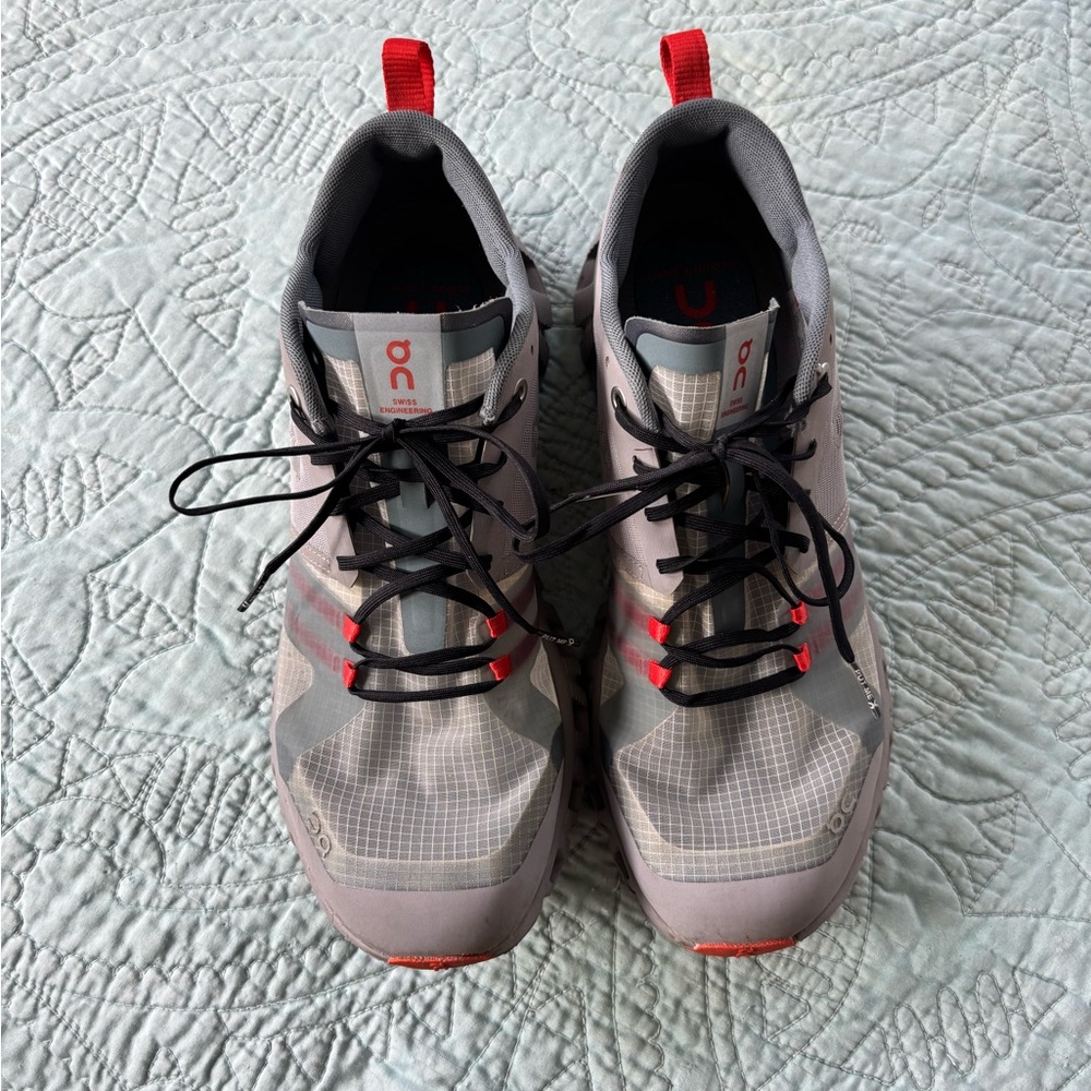 On Running Cloud X Shift Women’s Athletic Shoes in Gray and Orange